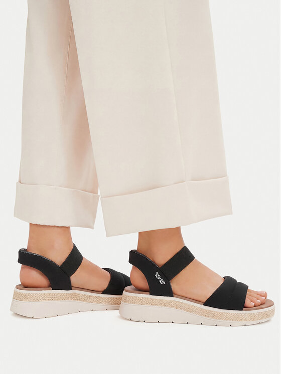 Skechers Sandały BOBS Sun Ray 114413/BLK Czarny