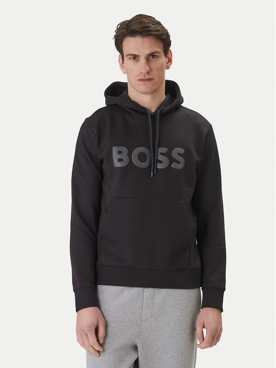BOSS Bluza Soody 50555515 Czarny Regular Fit