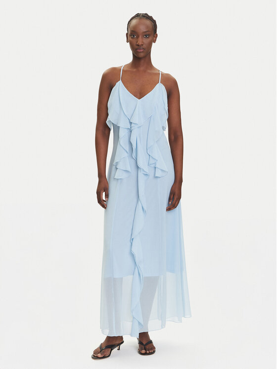 Vero Moda Sukienka wieczorowa Camille 10336405 Niebieski jasny Regular Fit