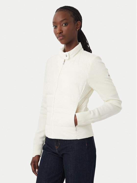 Tommy Hilfiger Kurtka przejściowa WW0WW51095 Kremowy Regular Fit