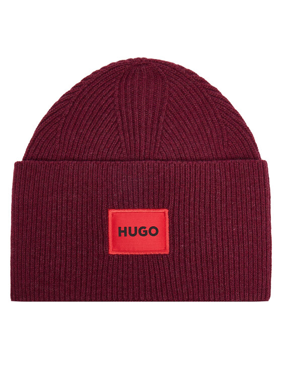 HUGO Czapka Xaff 50496011 Bordowy
