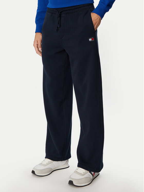 Tommy Jeans Spodnie dresowe DM0DM23729 Granatowy Regular Fit