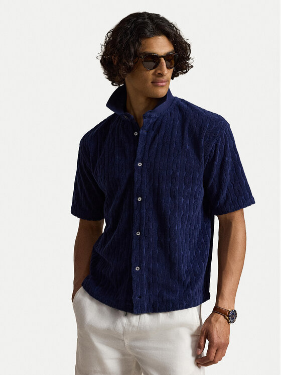 Polo Ralph Lauren Koszula 710B19621001 Granatowy Regular Fit