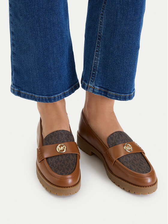 MICHAEL Michael Kors Loafersy Jaelyn Lug 40T6JLFP2L Brązowy