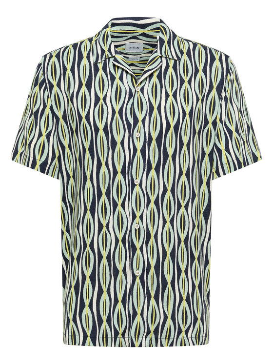 Mustang Koszula Layton 1016473 Zielony Relaxed Fit