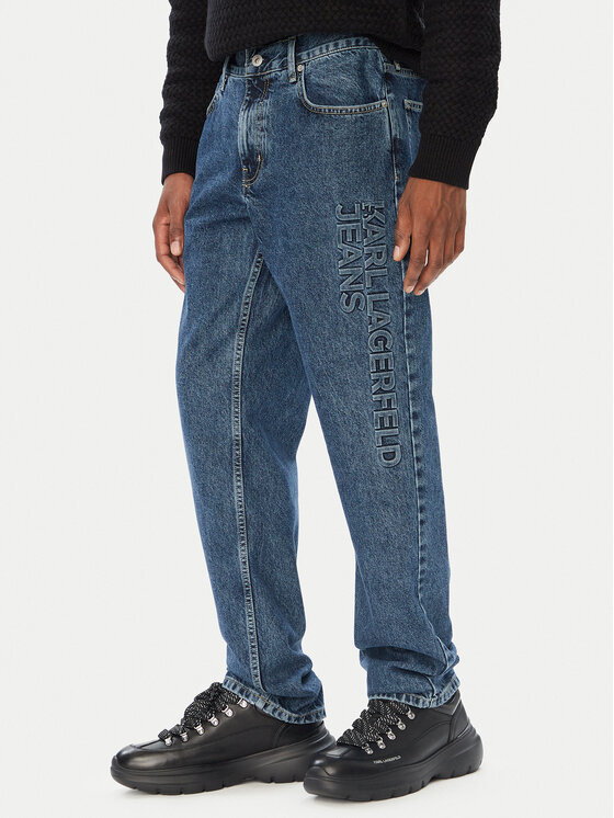 Karl Lagerfeld Jeans Jeansy B4M10028 Niebieski Straight Leg