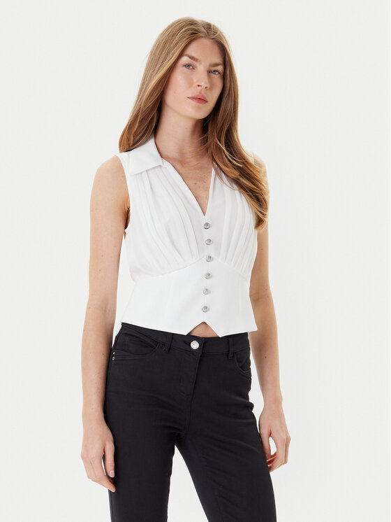 Morgan Top 242-OPLI Biały Slim Fit