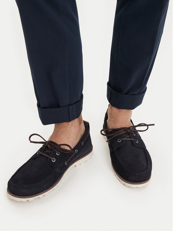Tommy Hilfiger Mokasyny Light Sde FM0FM05747 Granatowy