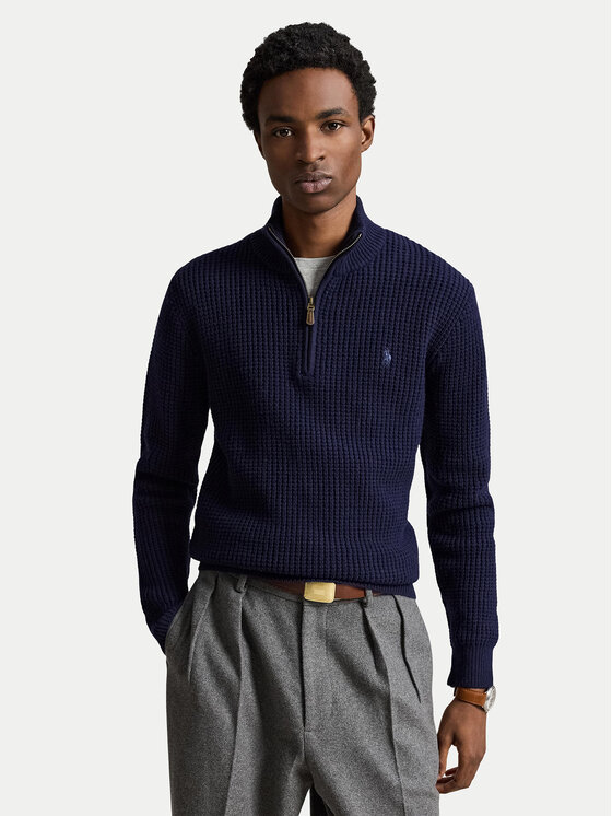 Polo Ralph Lauren Sweter 710B26770001 Granatowy Regular Fit