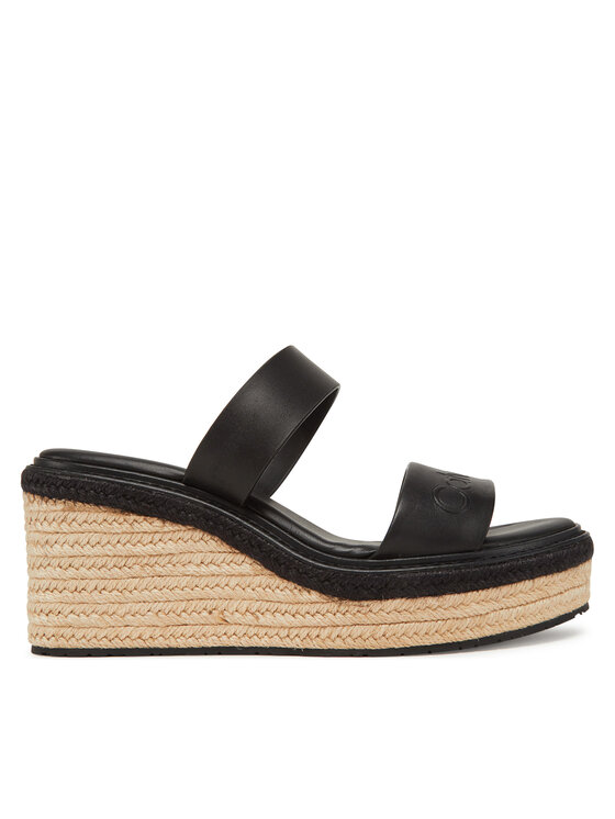 Calvin Klein Klapki Wedge Sandal 50 - He HW0HW02375 Czarny