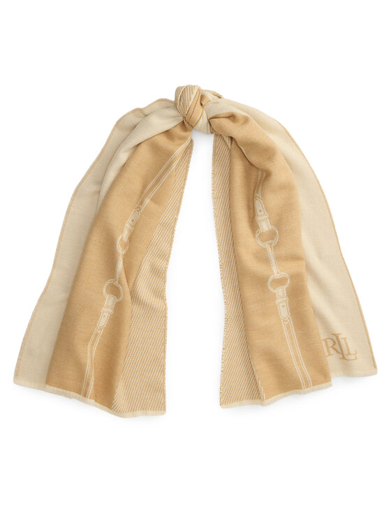 LAUREN RALPH LAUREN Szalik 454P23540001 Beżowy jasny