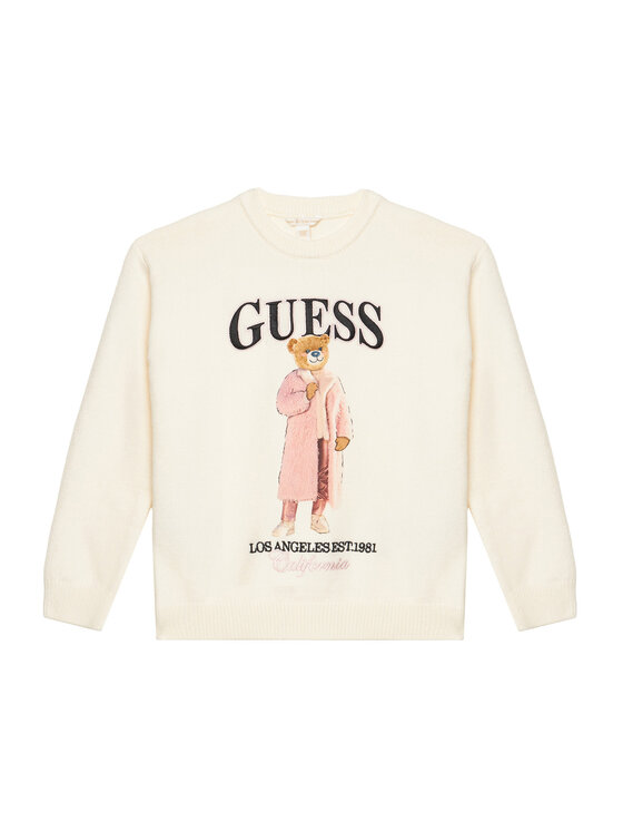Guess Sweter J6BR05 Z1339 Kremowy Regular Fit