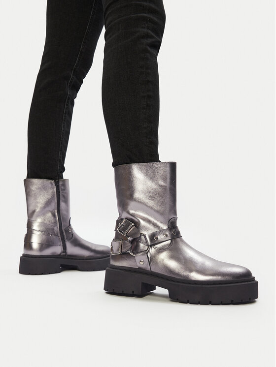 Steve Madden Botki Zwart SM11003405 Szary