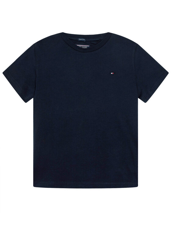 Tommy Hilfiger T-Shirt KB0KB04140 S Granatowy Regular Fit