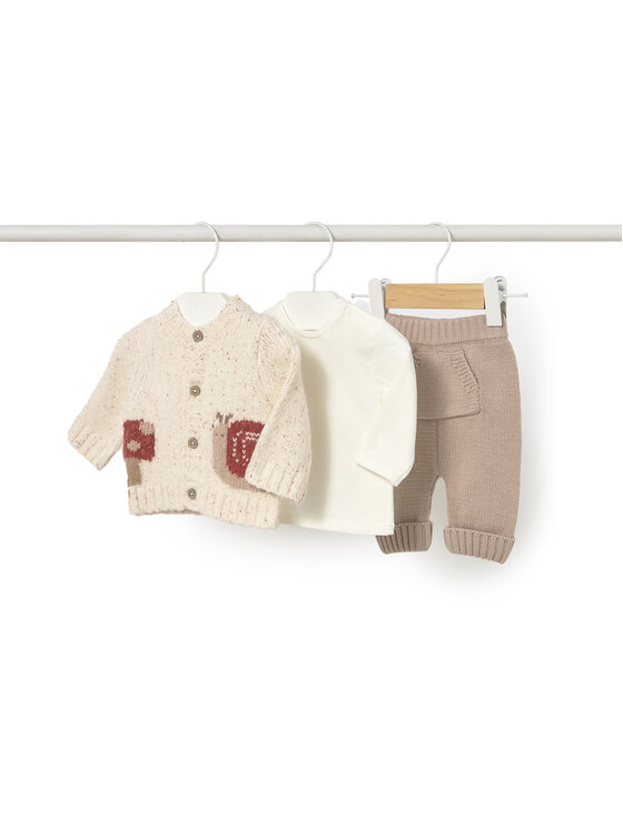 Mayoral Komplet dziecięcy 2571 Écru Regular Fit