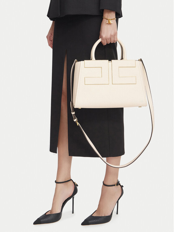 Elisabetta Franchi Torebka BS-06A-66E2-V440 Kremowy