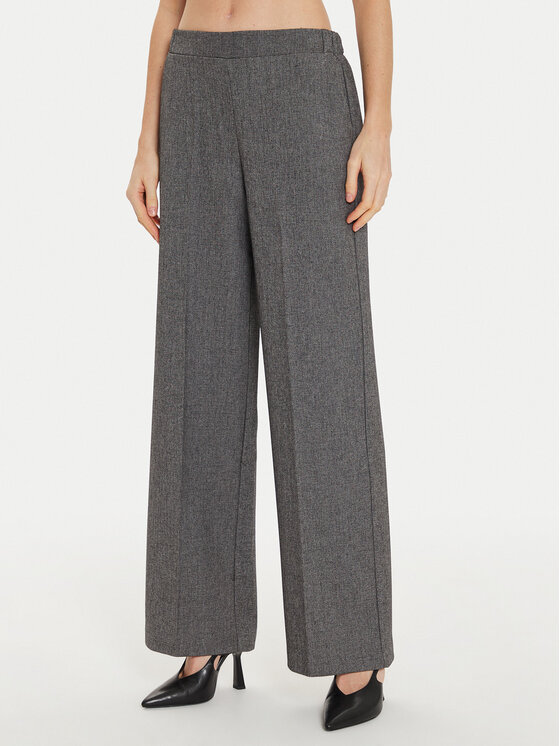 Imperial Spodnie materiałowe P4L0IEI Szary Wide Leg