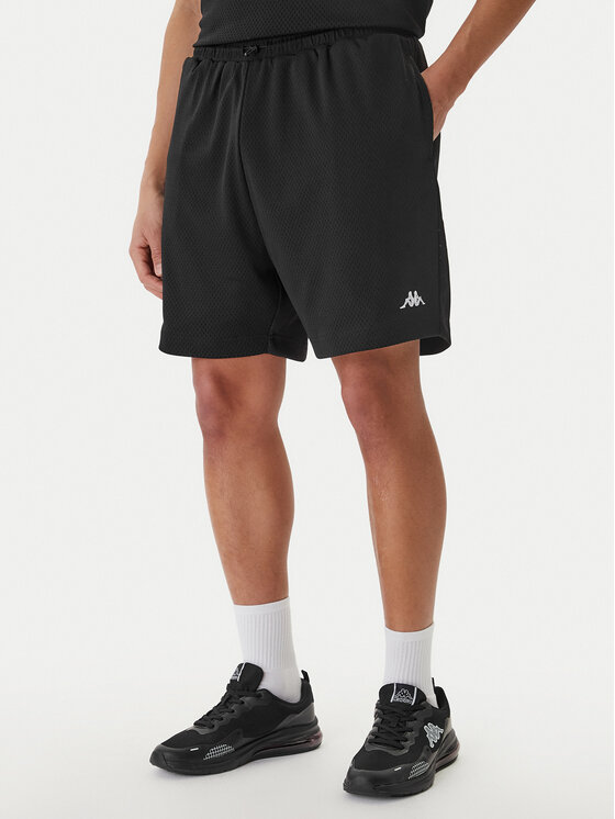 Kappa Szorty sportowe Authentic Sumit 342286W Czarny Regular Fit