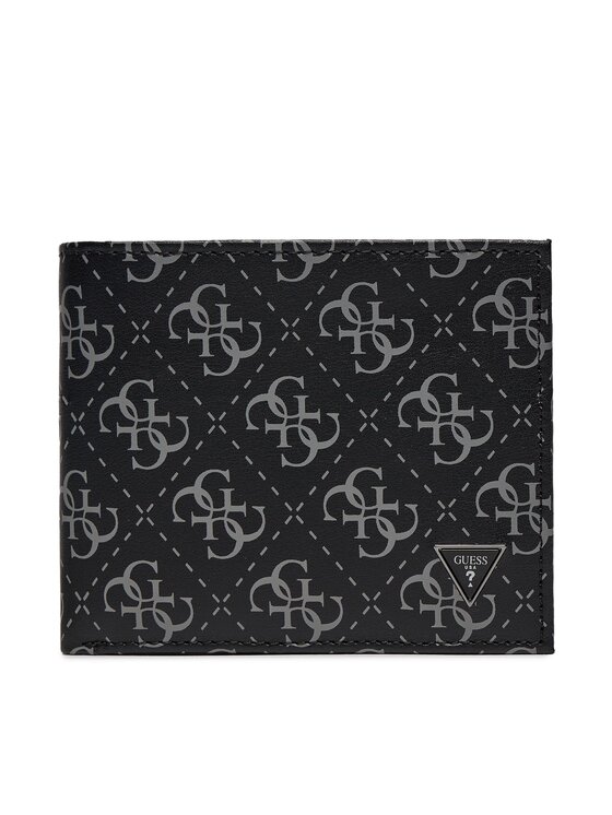 Guess Portfel Vezzola Leather Slg SMVELE LEA20 Czarny