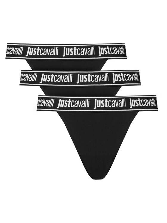 Just Cavalli Komplet stringów 81PAJU01 CJUT2 Czarny