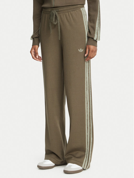 adidas Spodnie dresowe Firebird KS7362 Brązowy Regular Fit