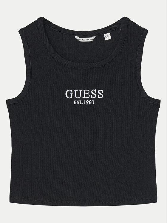 Guess Top J4YI16 KBZP4 Czarny Regular Fit