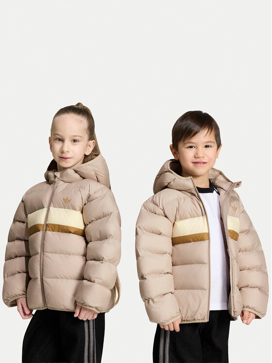 adidas Kurtka zimowa Regular Puffer Blocking KR4651 Beżowy Regular Fit