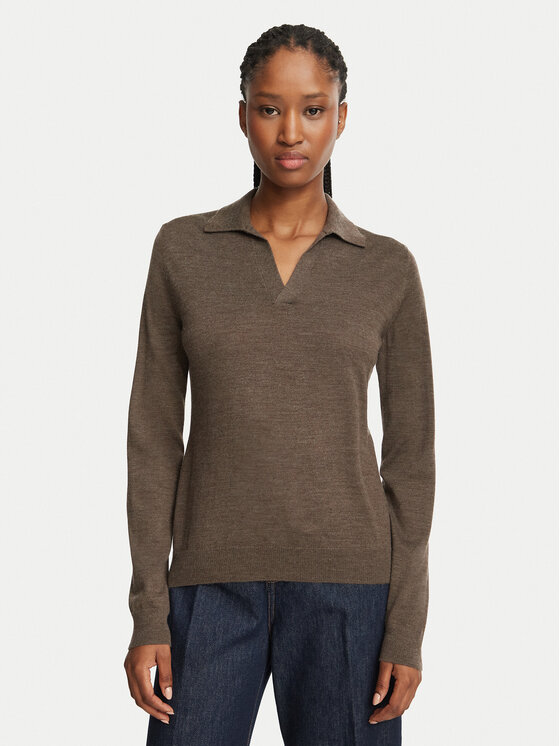 Weekend Max Mara Sweter Cappa 2625366052 Beżowy Regular Fit