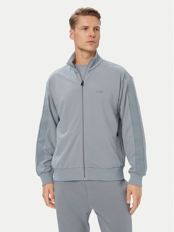 BOSS Bluza Union Tape 50564098 Szary Regular Fit