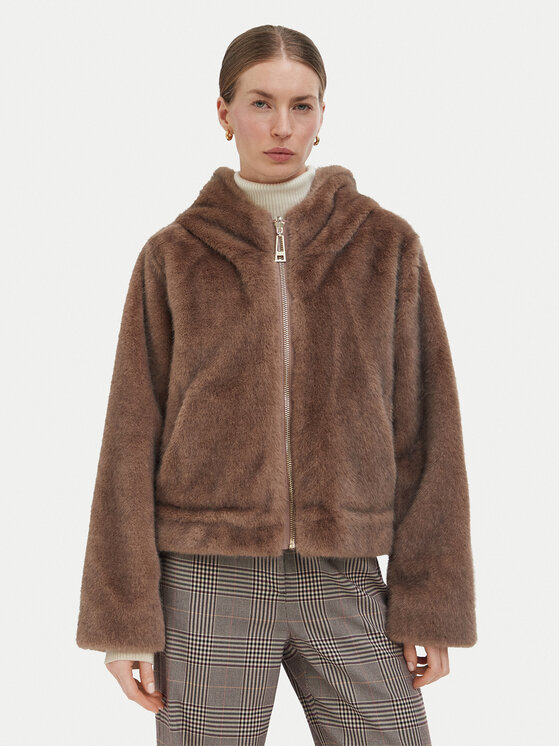 Liu Jo Futro TF6005 E1135 Brązowy jasny Regular Fit