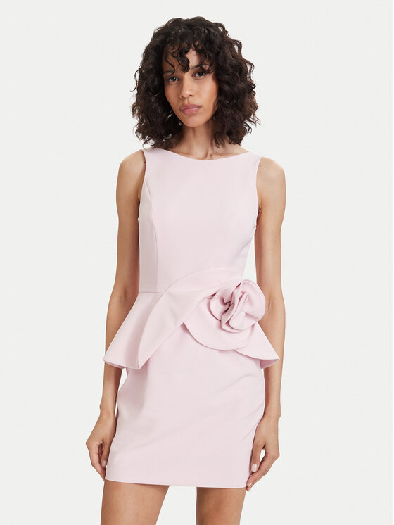 ACCESS FASHION Sukienka koktajlowa 63-3004-135 Różowy jasny Regular Fit