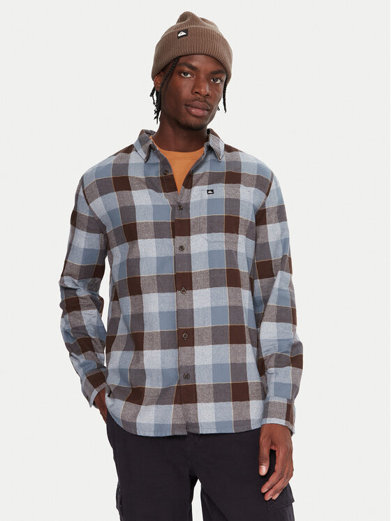 Quiksilver Koszula Motherfly EQYWT04642 Niebieski Regular Fit