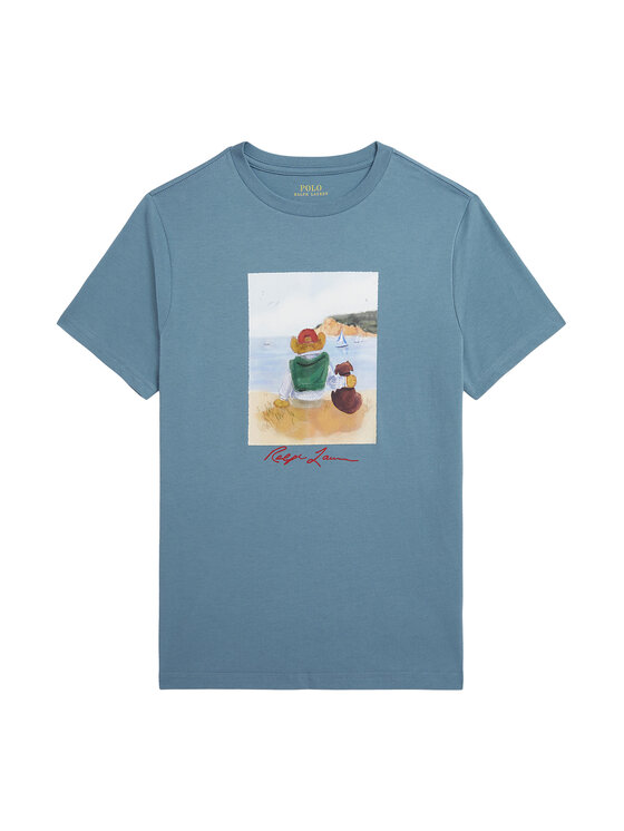 Polo Ralph Lauren T-Shirt 323A12424001 Niebieski Regular Fit