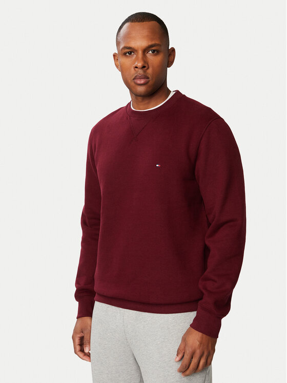 Tommy Hilfiger Bluza Seasonal MW0MW40000 Bordowy Regular Fit