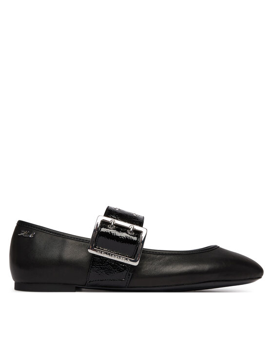 KARL LAGERFELD Baleriny Karo KL40126 Czarny
