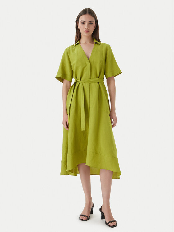 Marella Sukienka koszulowa Emme by Marella Detto 2615221082 Zielony Regular Fit