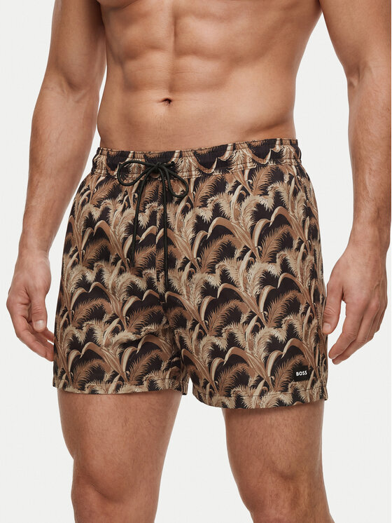 BOSS Szorty kąpielowe Pike 50561145 Czarny Regular Fit