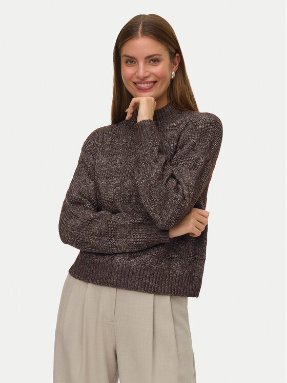 Vero Moda Golf Virgo 10331875 Brązowy Regular Fit