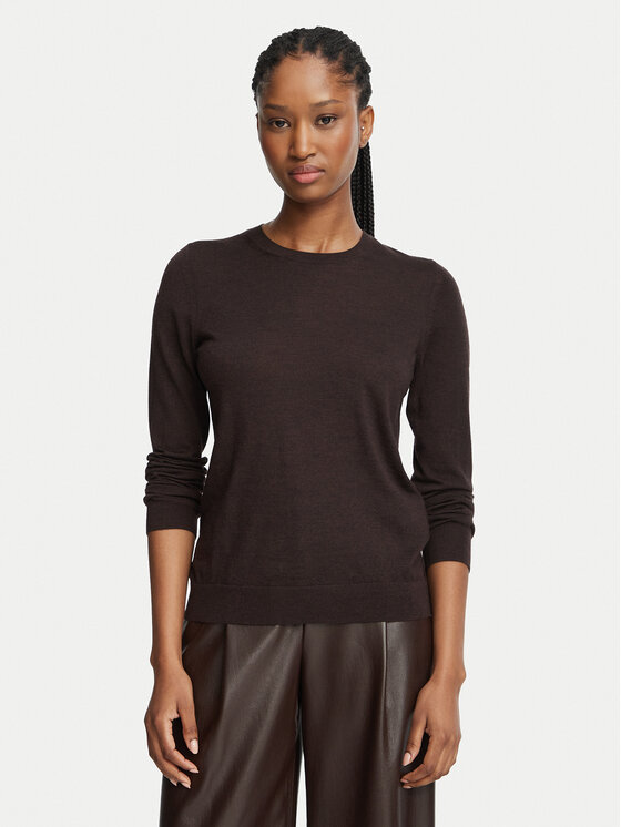 BOSS Sweter Ferpina  50544987 Brązowy Slim Fit