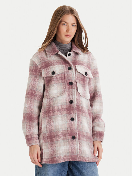 ONLY Kurtka koszulowa Catja 15360171 Różowy Loose Fit