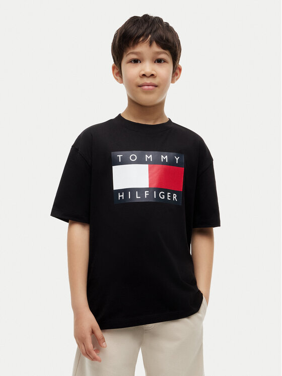 Tommy Hilfiger T-Shirt Heritage KB0KB10340 Czarny Regular Fit