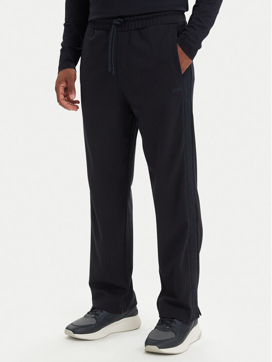 BOSS Spodnie dresowe Union Tape Hurley 50564110 Granatowy Regular Fit
