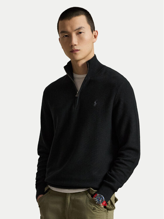 Polo Ralph Lauren Sweter 710B18060008 Czarny Regular Fit