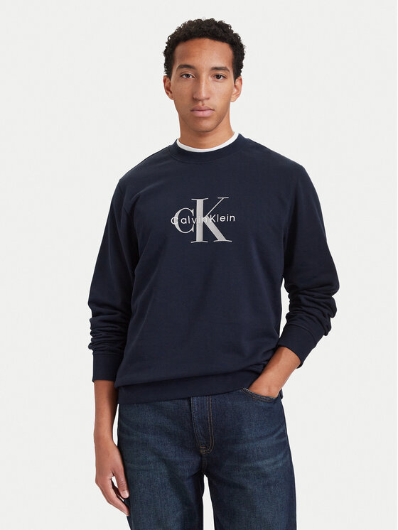 Calvin Klein Jeans Bluza LV04RG278G Granatowy Regular Fit