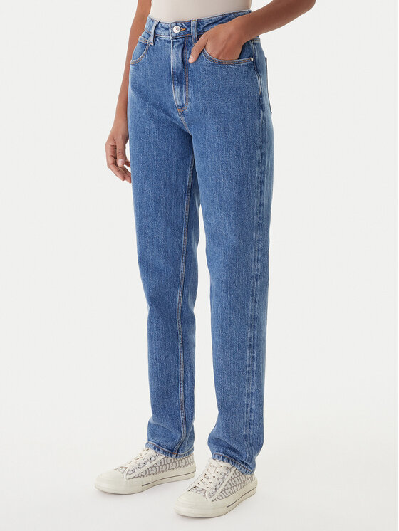 Guess Jeansy W2YA21 D4NH5 Niebieski Mom Fit