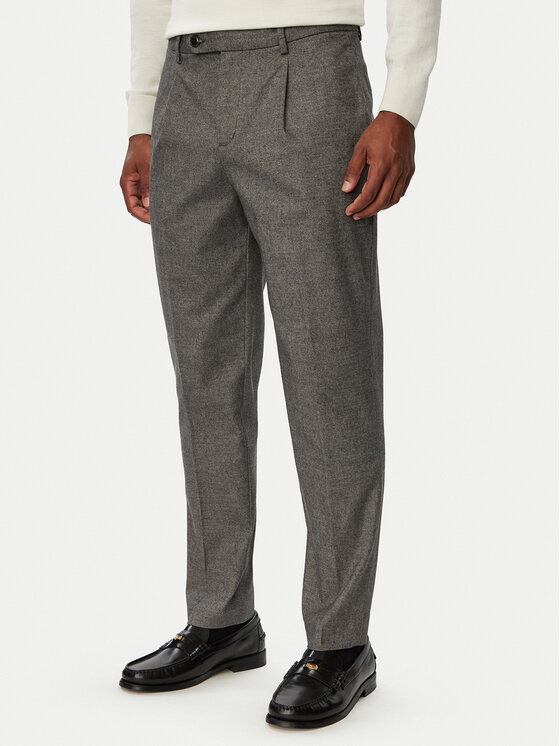 Tommy Hilfiger Spodnie materiałowe MW0MW45058 Szary Tapered Fit