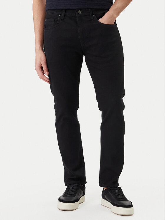 Guess Jeans Jeansy M5YA1C D6311 Czarny Slim Fit