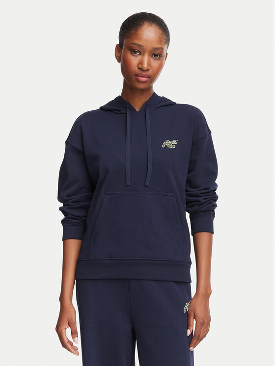 Lacoste Bluza SF8342 Granatowy Relaxed Fit