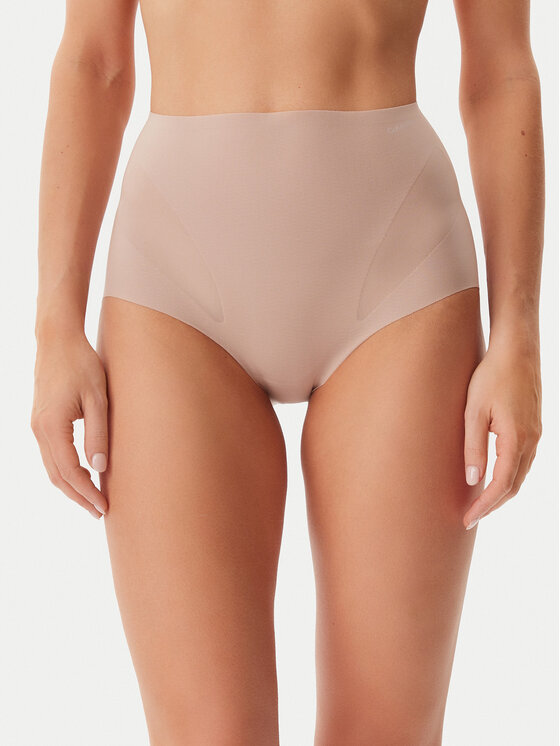 Calvin Klein Underwear Bielizna modelująca dolna Stay Put Mesh LV00QF8166 Beżowy