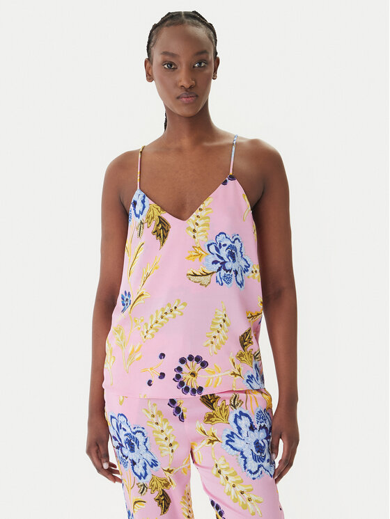 LOLA CASADEMUNT Top LS2615061 Różowy Regular Fit